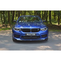 Накладка сплиттер на передний бампер на BMW M5 F90